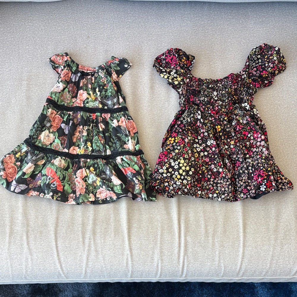 Hanna Andersson Floral Kids Dress Duo